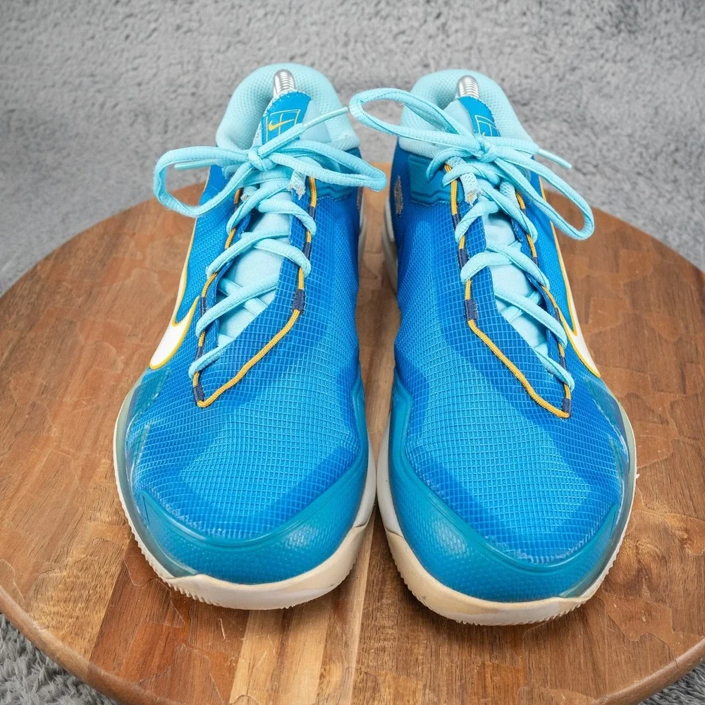 Nike Court Air Zoom Vapor Pro HC Blue White Tennis Shoes CZ0220-400 Men's Sz 9 - Picture 2 of 7
